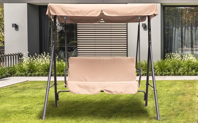 2 Person Porch Swing with Canopy