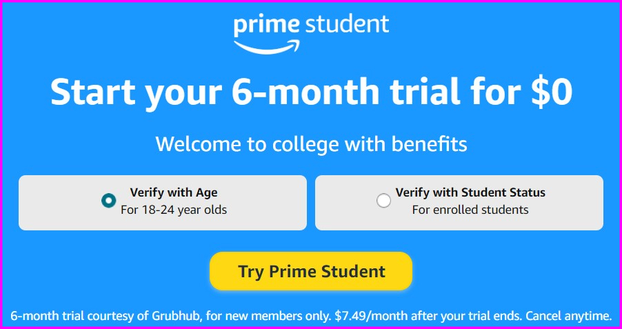 How to sign up for a Prime membership