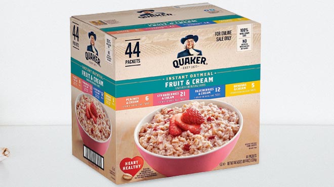 Quaker Instant Oatmeal Variety Pack 44 Count