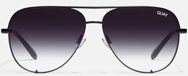 Quay Australia High Key Aviator Sunglasses Standard