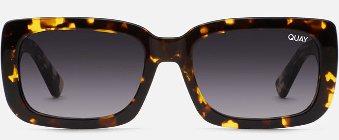 Quay Australia Yada Yada Thick Frame Rectangle Sunglasses Standard