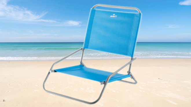 Quest 1 Position Beach Chair in Light Blue Quest 1 Position Beach Chair in Light Blue