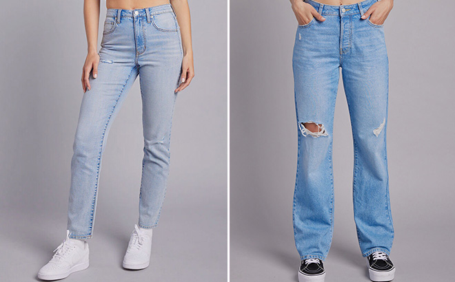 RSQ Vintage Womens Mom Jeans and RSQ Womens High Rise Straight Leg Jeans RSQ Vintage Womens Mom Jeans and RSQ Womens High Rise Straight Leg Jeans