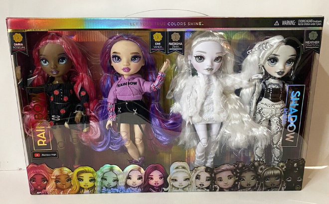 Rainbow High Shadow High Fashion Dolls 4 Pack