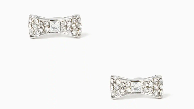 Ready Set Bow Pave Bow Studs Pair