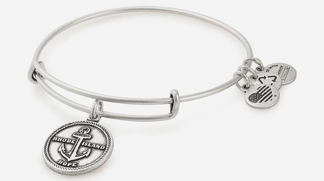 Rhode Island Charm Bangle on White Background Rhode Island Charm Bangle on White Background