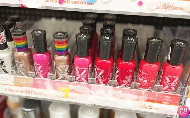 Sally Hansen Xtreme Wear Nail Polish on a Shelf