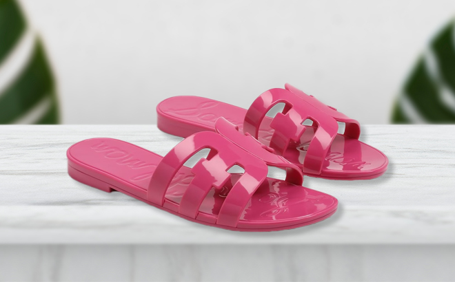 Sam Edelman Bay Kids Slide Jelly Sandals in Pink
