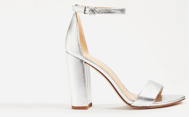 Sam Edelman Yaro Ankle Strap Womens Sandals in Silver