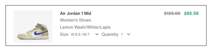 Screenshot Nike Air Jordan Womens Shoes