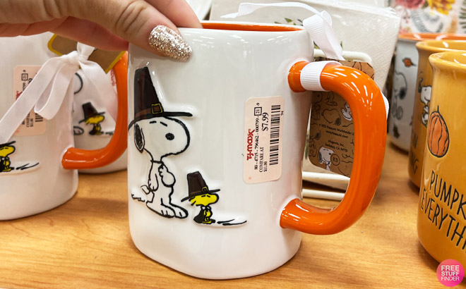 Snoopy And Woodstock With Hat Mug