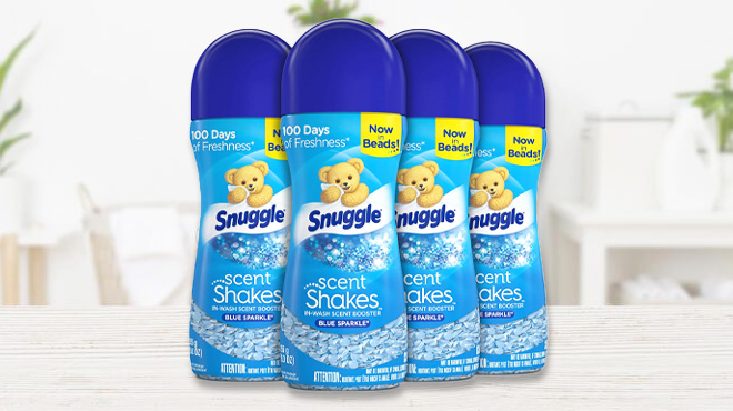 Snuggle Scent Shakes Scent Booster Beads Blue Sparkle 4 Pack