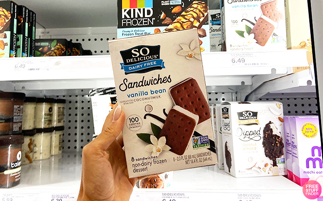 So Delicious Dairy-Free Vanilla Bean Sandwiches So Delicious Dairy-Free Vanilla Bean Sandwiches