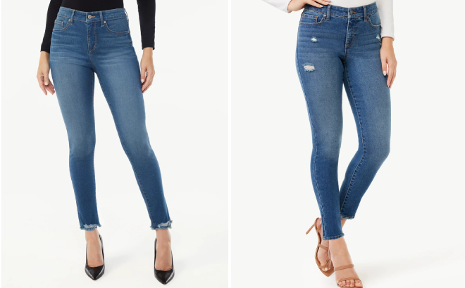 Sofia Vergara Womens Rosa Curvy High Rise Skinny Jeans