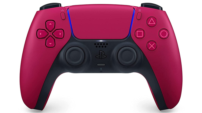 Sony PS5 DualSense Wireless Controller in Cosmic Red Color