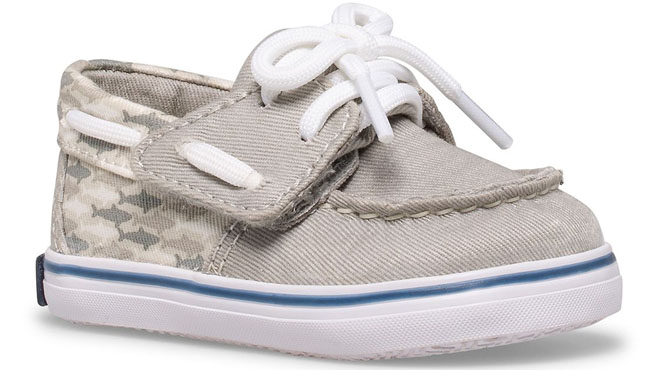 Sperry Kids Boat Shoes Grey Side View
