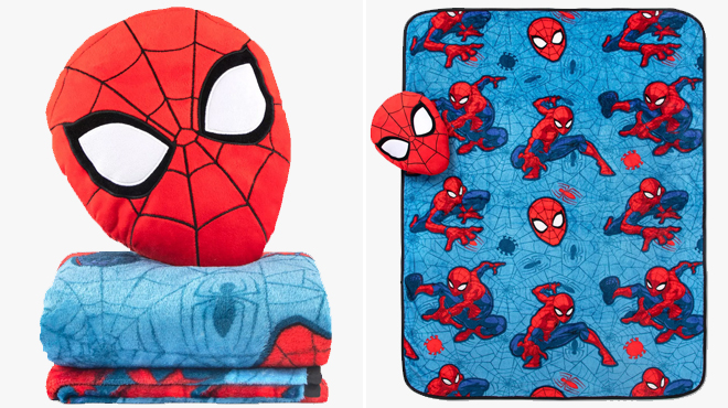 Spider man 2 Piece Pillow Blanket Nogginz Set