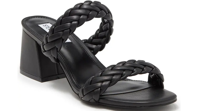 Steve Madden Womens Infused Heeled Sandals in the Color Black