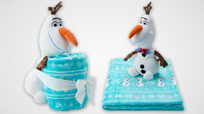 The Big One Disney Kids Frozen Olaf Buddy Throw Blanket Set