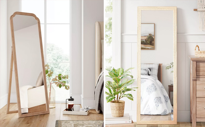 Threshold French Country Easel and Global Diamond Mirror Brown Threshold French Country Easel and Global Diamond Mirror Brown