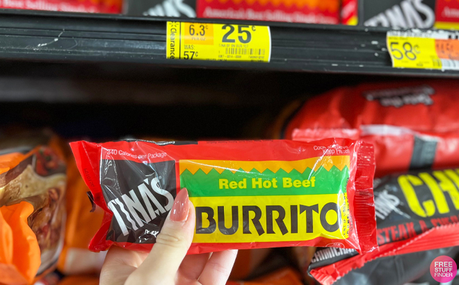 Tinas Red Hot Beef Burrito