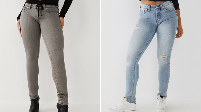 True Religion Stella Low Rise Skinny and Mid Rise Skinny Womnes Jeans