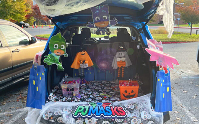 Trunk or Treat Car Decorations Kit PJ Masks with Spider Webs