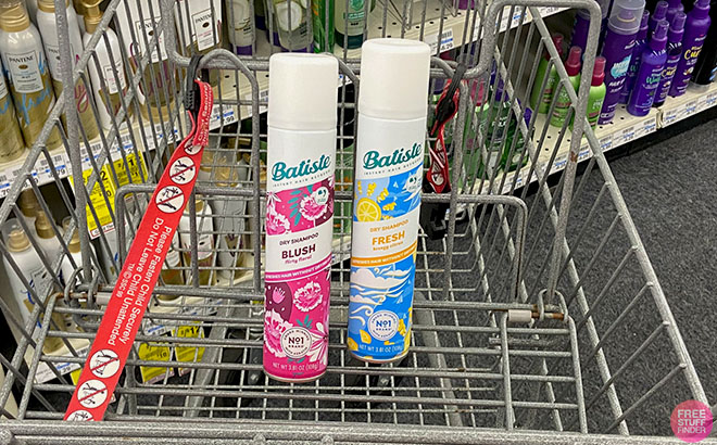 Two Batiste Dry Shampoo in a Cart