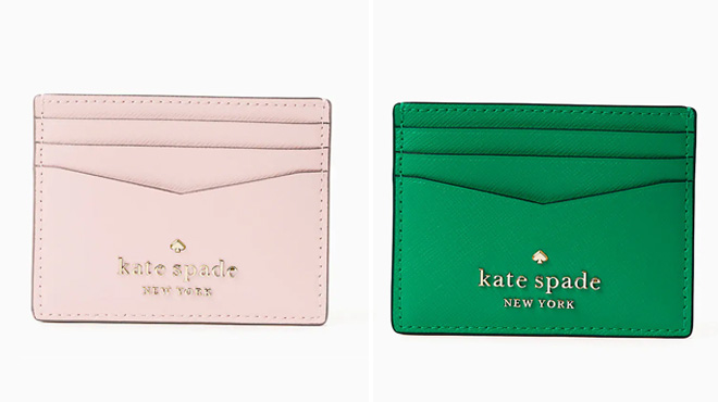 Two Colors of Kate Spade Staci Small Slim Card Holders