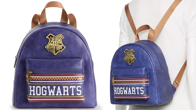 Two Images of Harry Potter Hogwarts Mini Backpack