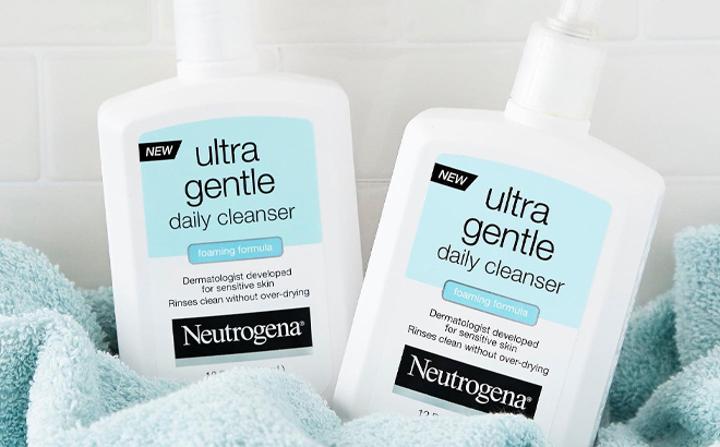 Two Neutrogena Ultra Gentel Facial Cleansers