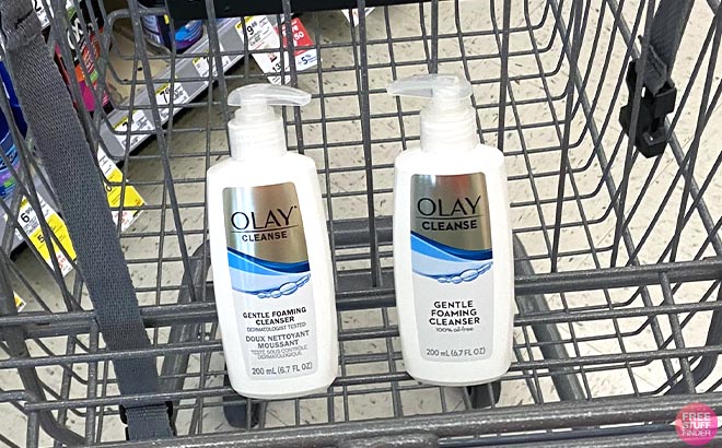 Two Olay Gentle Foaming Face Cleansers in cart