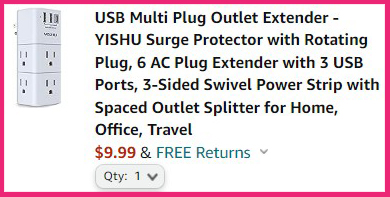 USB Multi Plug Outlet Extender Summary