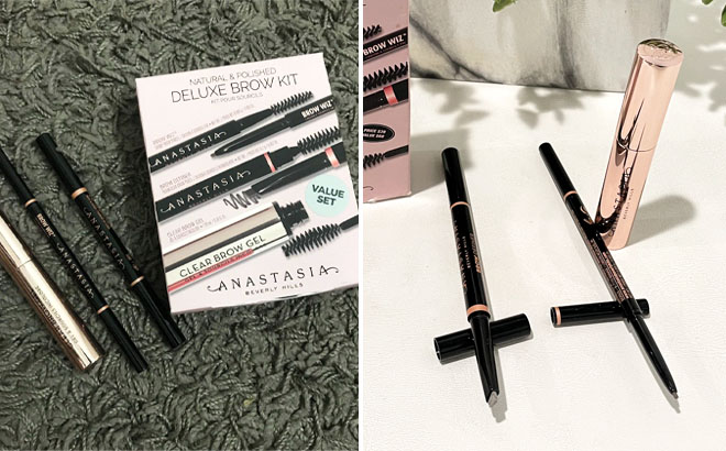 Unboxed Anastasia Beverly Hills Natural Polished Deluxe Brow 3 Piece Kit