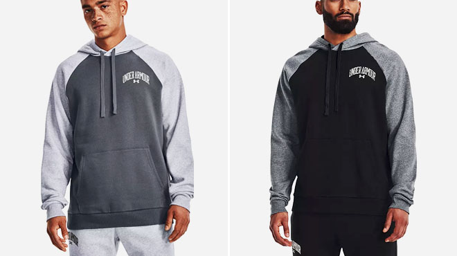 Under Armour Wordmark Rival Mens Fleece Hoodie