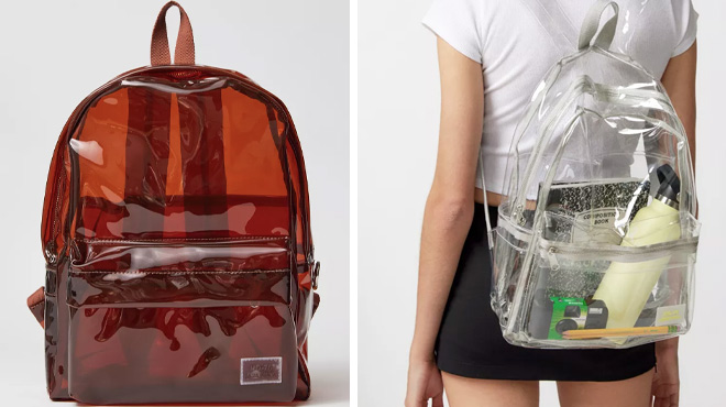 Clear backpack urban outfitters top