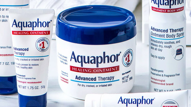 Various Aquaphor Healing Ointment Products