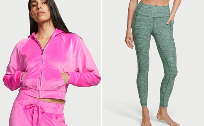 Victoria’s Secret Velour Full-Zip Hoodie