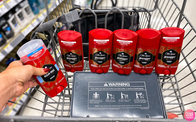 Walgreens Old Spice Antiperspirant Deodorant Cart