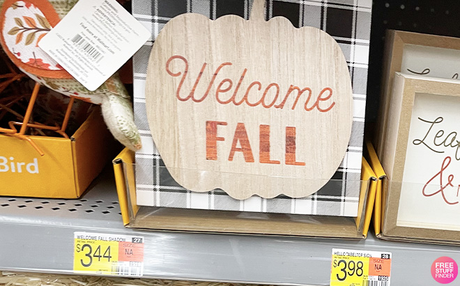Welcome Fall Tabletop Sign