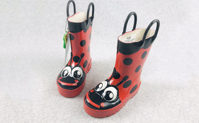 Western Chief Ladybug Rain Boots Toddler Girls
