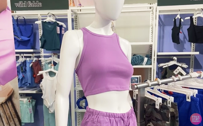 Wild Fable Womens Tiny Tank Top in Lavender Color Wild Fable Womens Tiny Tank Top in Lavender Color