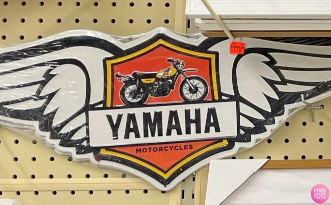 Yamaha Motorcycle Wings Wall Decor 1