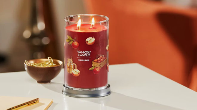 Yankee Large Tumbler Ciderhouse Jar Candle Yankee Large Tumbler Ciderhouse Jar Candle