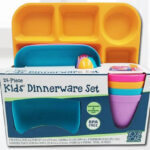 Your Zone 24 Piece Plastic Dinnerware Set for Kids