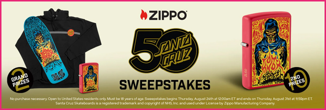 Zippo Santa Cruz Sweepstakes