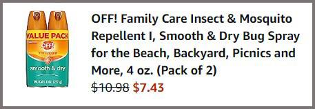 OFF Insect Repellent 2-Pack Summary