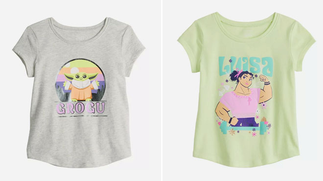 Star Wars Baby Toddler Girl Grogu and Encanto Baby Toddler Girl Graphic Tee tar Wars Baby Toddler Girl Grogu and Encanto Baby Toddler Girl Graphic Tee