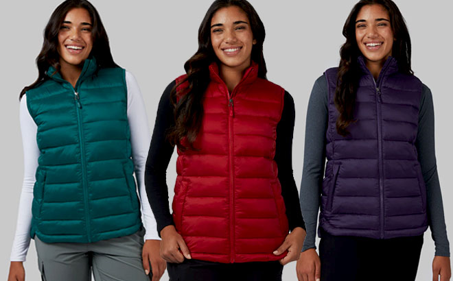 32 Degrees Womens Lightweight Recycled Poly Fill Packable Vest 32 Degrees Womens Lightweight Recycled Poly Fill Packable Vest