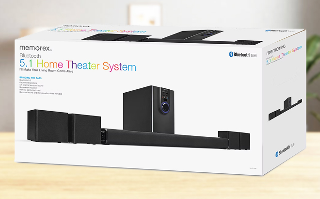 5 1 Home Theater System with Bluetooth